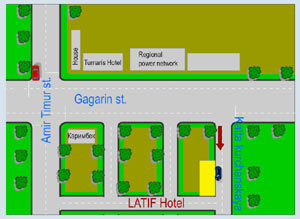Латиф гостиница в Самарканде - Карта